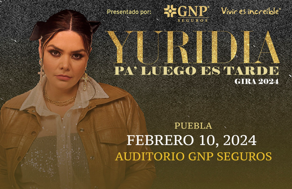 Concierto Yuridia Puebla 10 de febrero