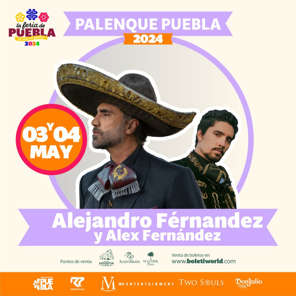 Boletos Alejandro Fernández Feria Puebla 2024