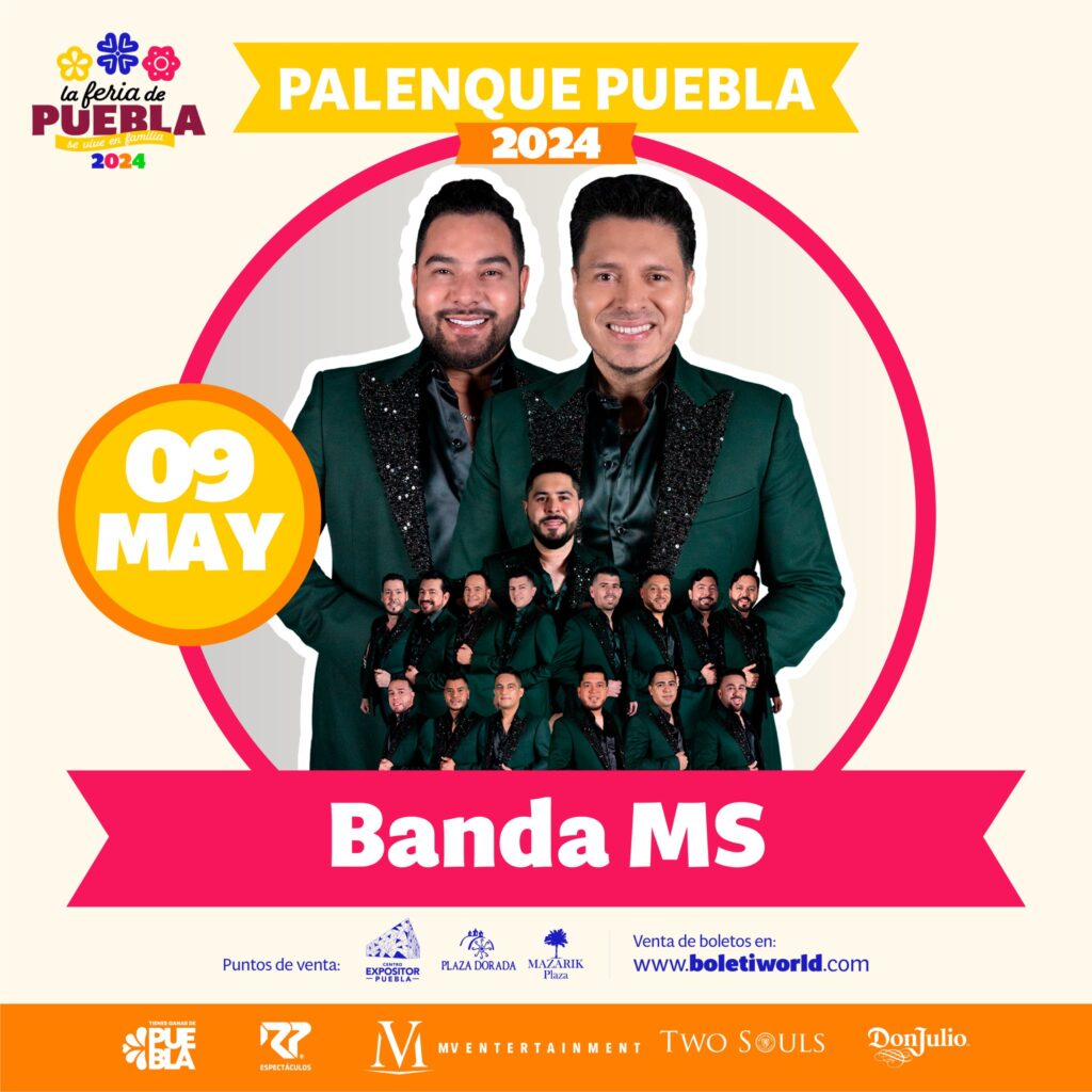 Boletos Banda MS Palenque Feria Puebla 2024