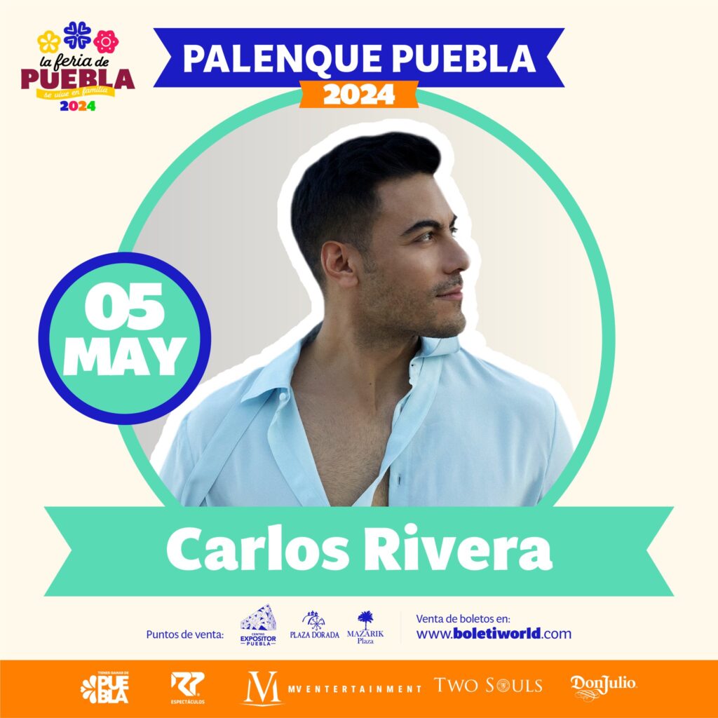 Boletos Carlos Rivera Feria Puebla 2024